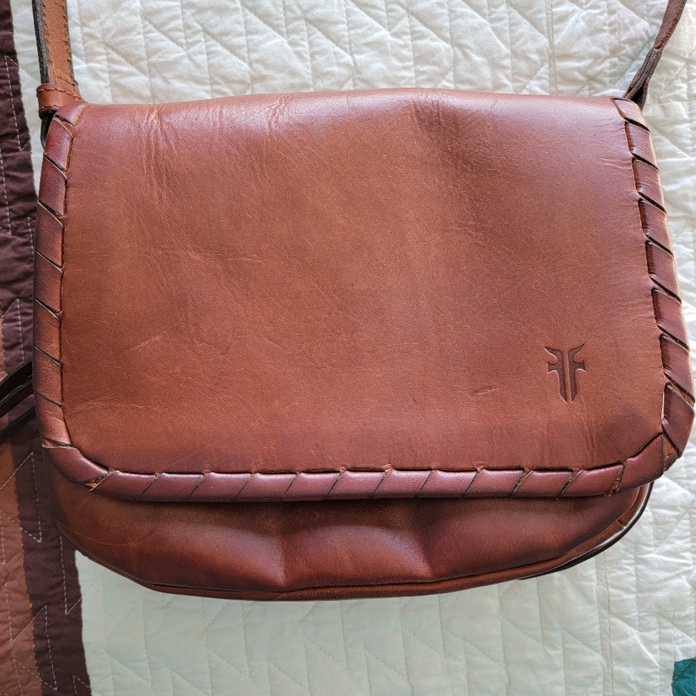 FRYE AND CO. Brown Leather Crossbody Bag